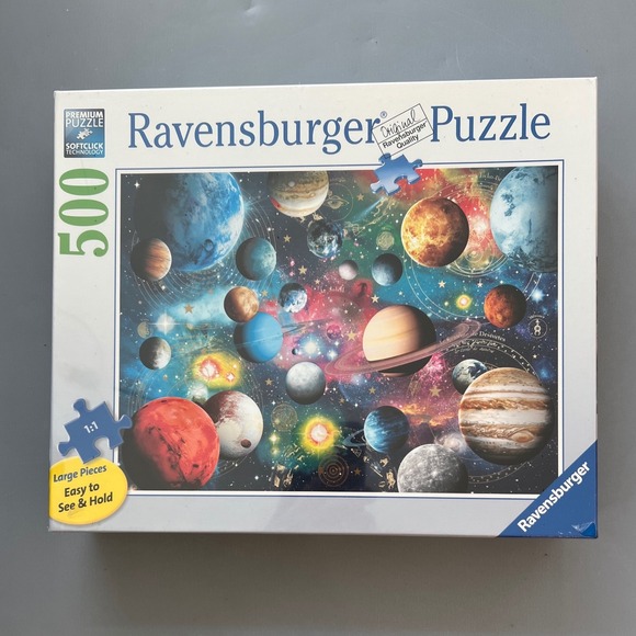 Ravensburger 500 Piece Premium Puzzle Planets Solar System New Softclick - Picture 1 of 2